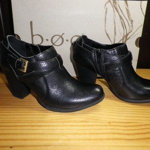 NEW B.O.C. Born Concept Moore Size 6M Booties in Black with Box Leather Upper